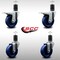 Service Caster 4'' SS Solid Poly Swivel 1-5/8'' Expanding Stem Caster Set 2 Total Lock Brakes, 4PK SCC-SSEXTTL20S414-SPUS-2-S-2-158 - alternate 3